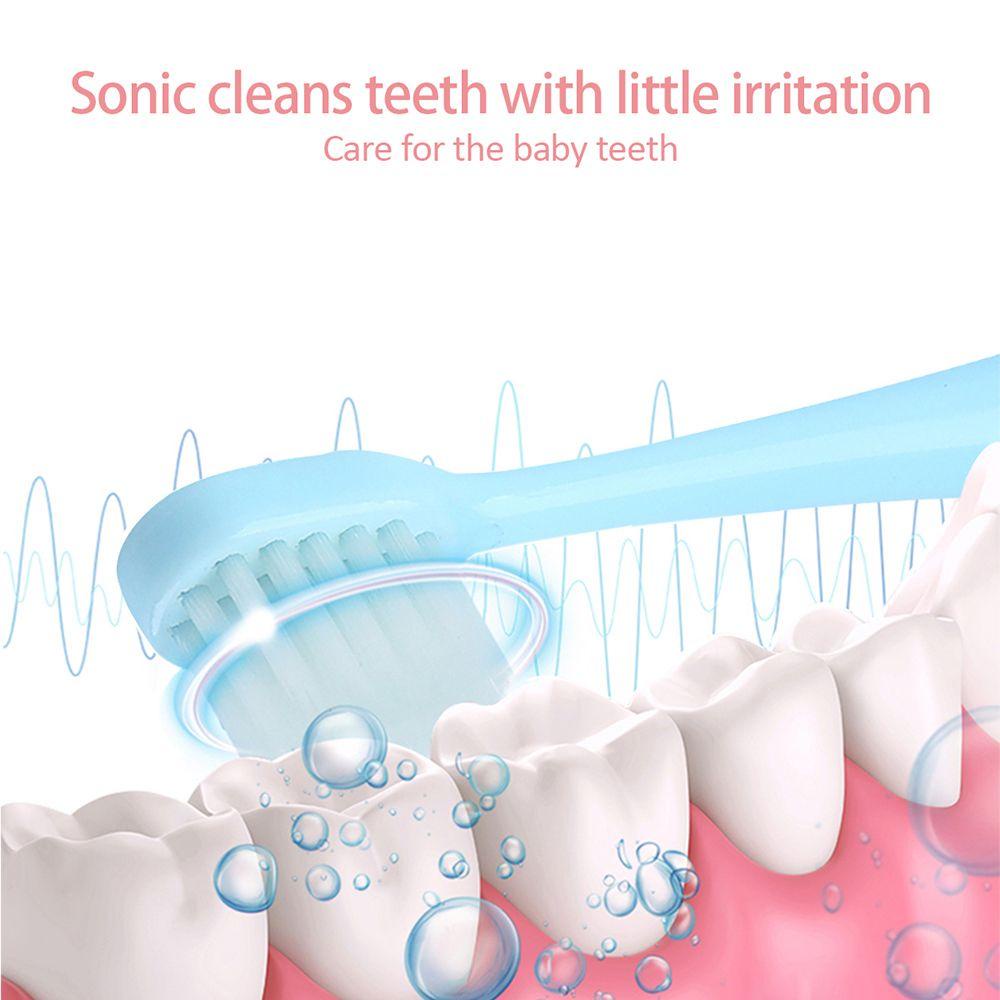Đầu Bàn Chải Đánh Răng Điện Xoay Được Hình Thỏ Dễ Thương Cho Bé 3-12 Tuổi