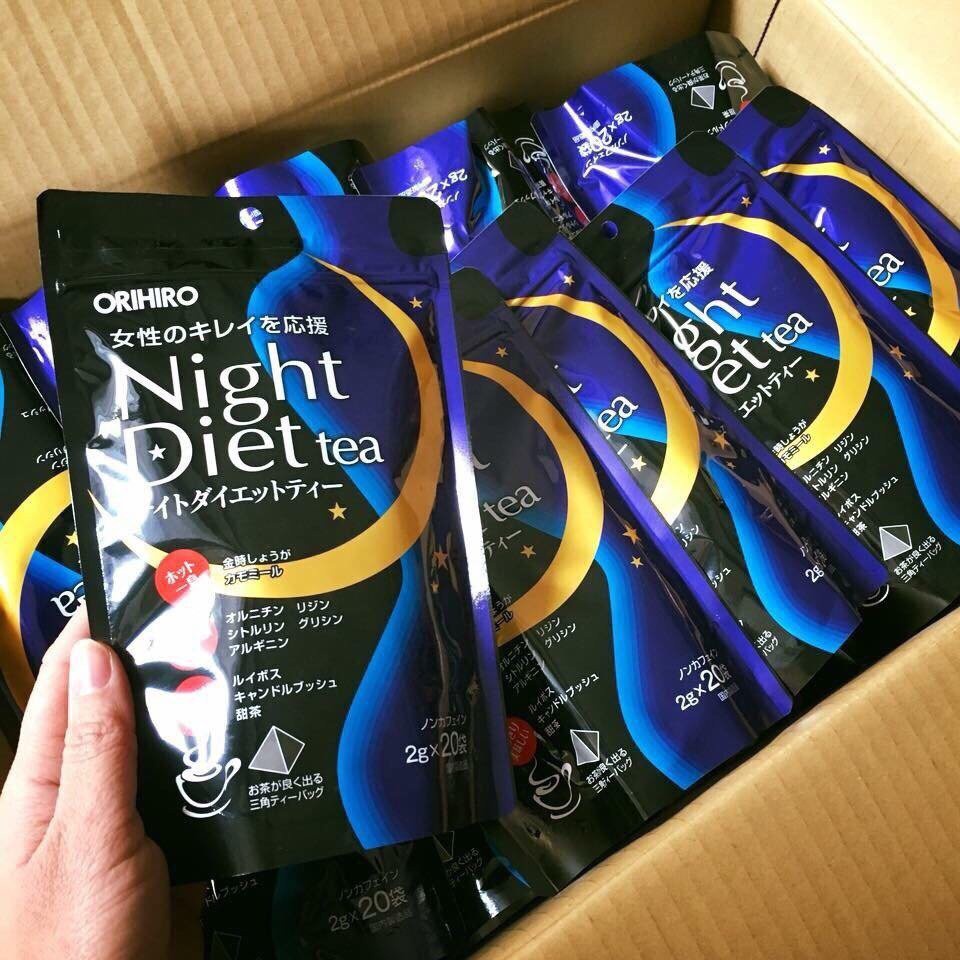 Trà đêm giảm cân Night Xanh 20 gói Diet tea Orihiro