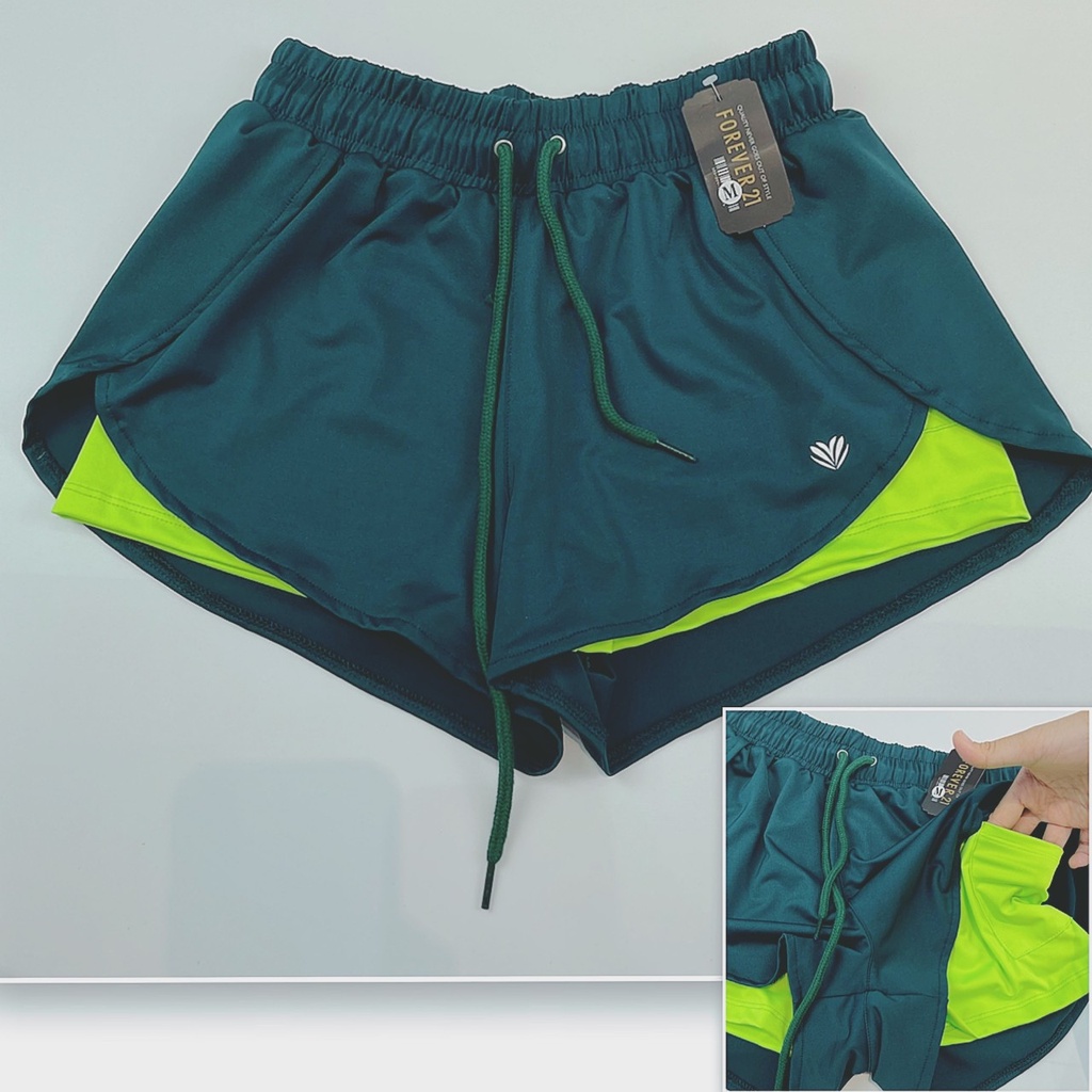 Quần Đùi Boxer 2 Lớp F.2.1 Thun Plolly - yoga An Viên
