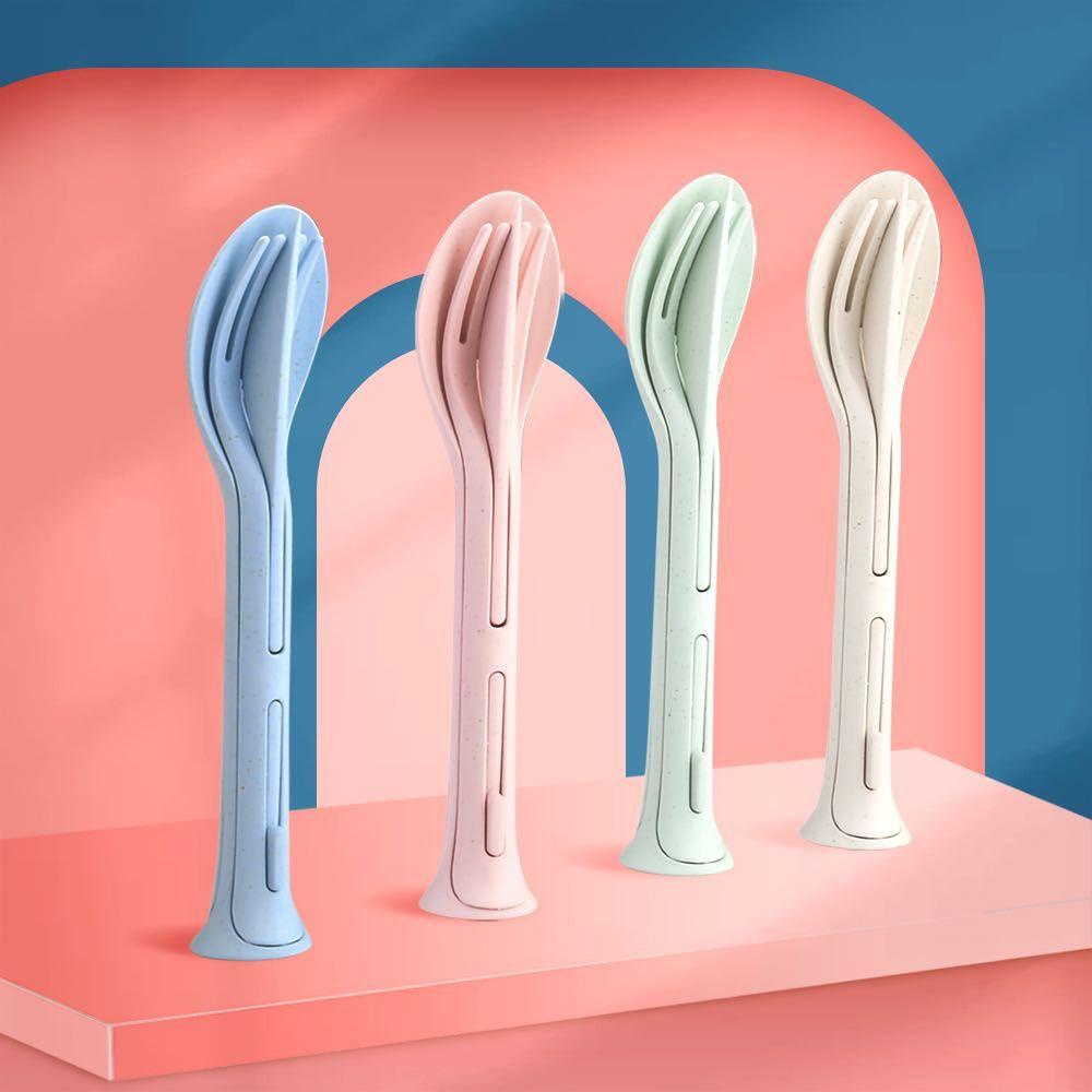 PINEVN Set 3 Món Dụng Cụ Ăn Uống Bằng Sợi Lúa Mạch Có Thể Tái Sử Dụng