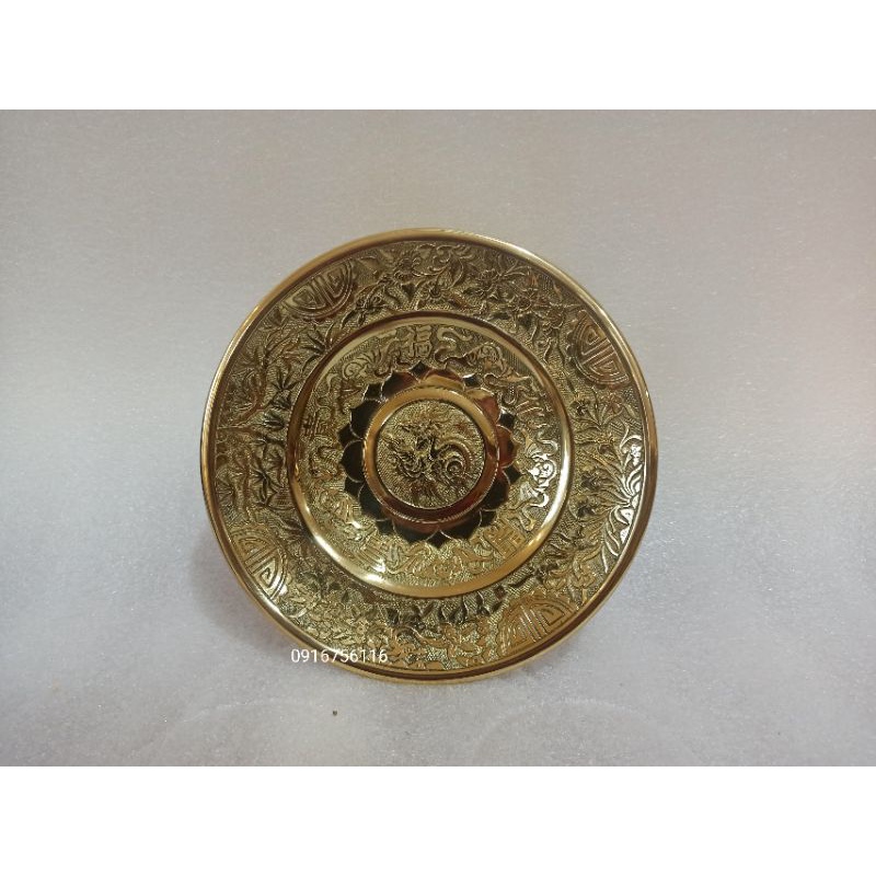 Mâm đồng 25cm, mâm bồng, mâm hoa quả
