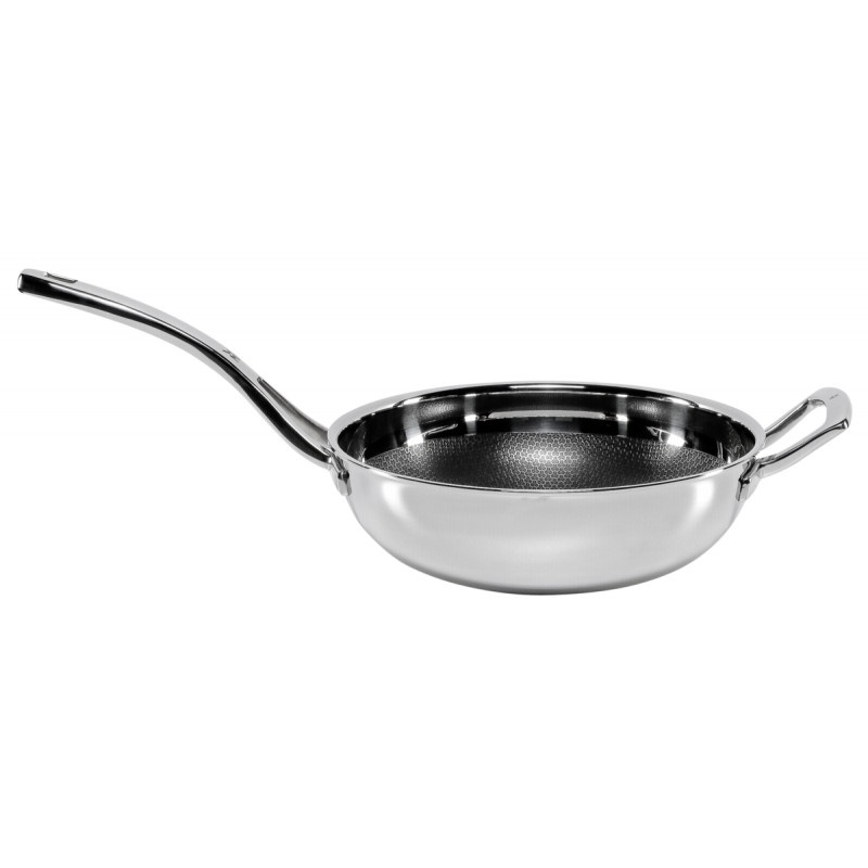 Chảo chống dính bếp từ WMF Profi Resist Wok 28cm sâu lòng (tổ ong), Chảo xào sâu lòng Đức