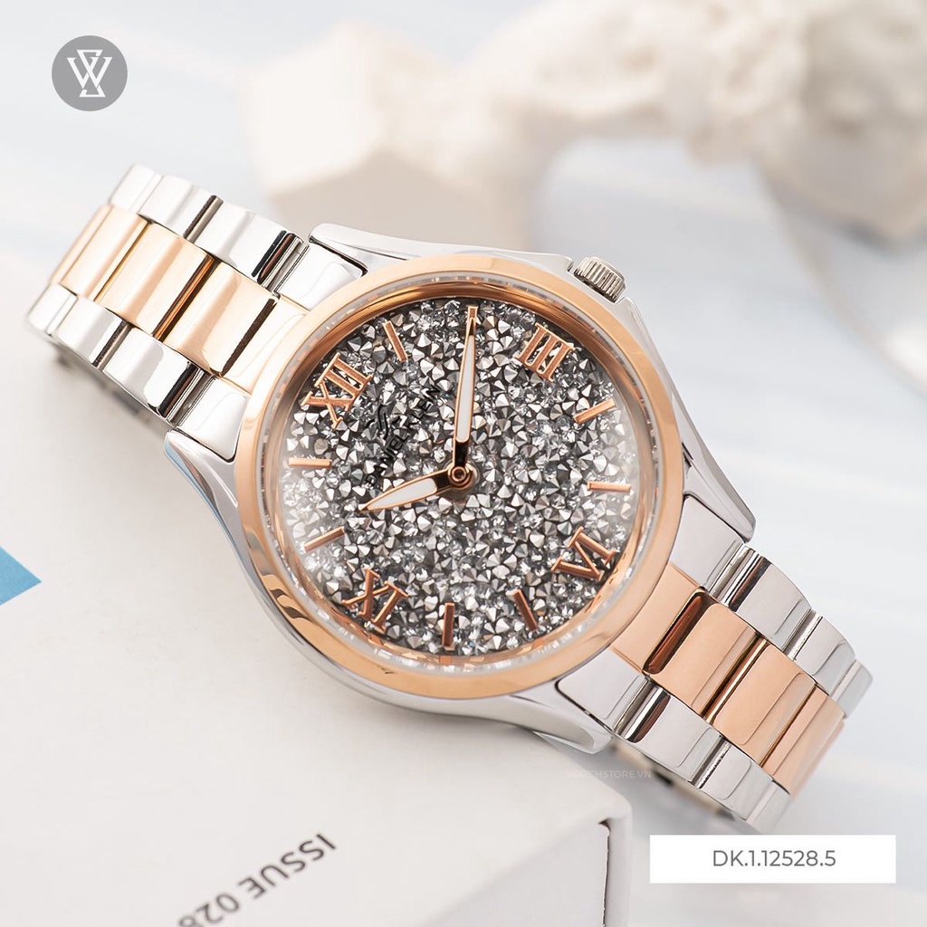 Đồng Hồ Quartz Nữ Daniel Klein Premium Ladies WATCHSTORE DK.1.12528.5 Mặt Kính Khoáng 36mm, Dây Kim Loại, Vỏ Thép