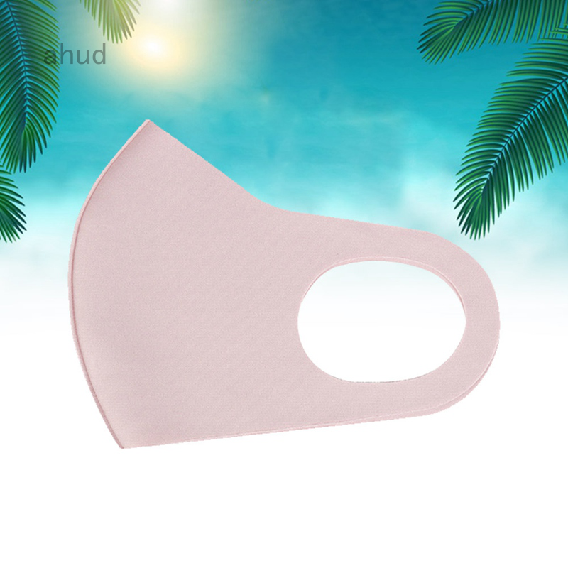 Khẩu trang trơn 3D bằng lụa lạnh bảo vệ mặt khỏi ánh nắng mặt trời