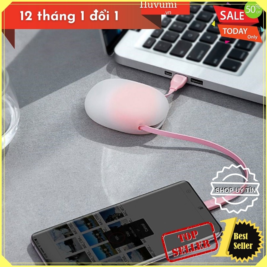 [Chính Hãng  - Sẵn] Cáp sạc dây rút cho iPhone/iPad Baseus Let''s Go Little Reunion Lightning_ LV801-IP-1M - New 100%