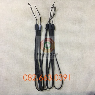 Dây đeo điện thoại màu đen trơn siêu bền