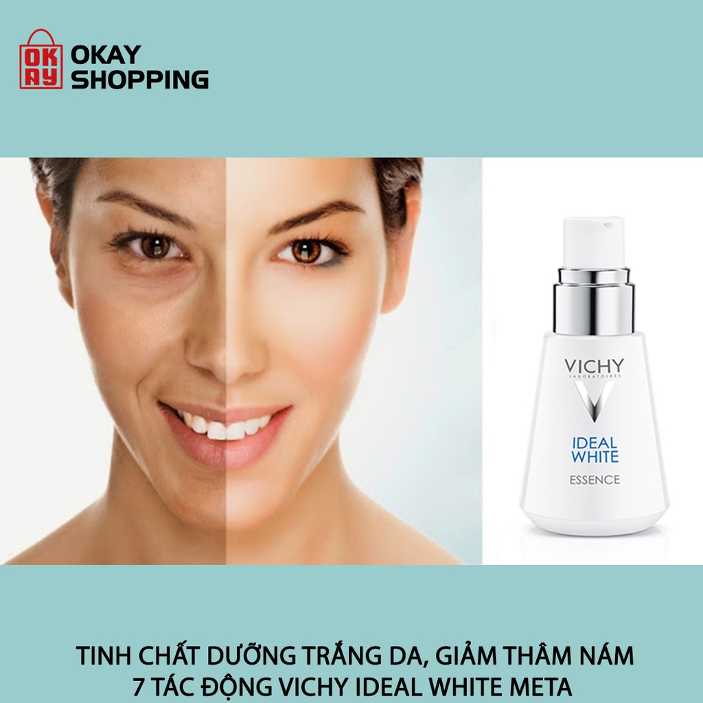 Tinh chất dưỡng trắng da, giảm thâm nám 7 tác động Vichy ideal white meta whitening essence 30ml