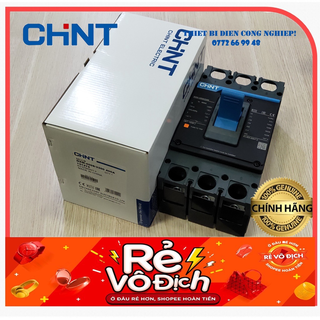 MCCB 3 pha 250A~400A NXM-400S Chint
