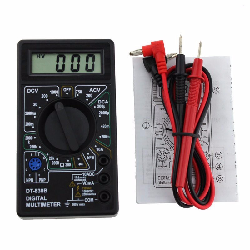 Đồng hồ VOM đo vạn năng cho dân kỹ thuật DT-830B - Tặng kèm pin