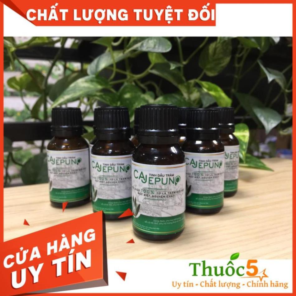 [Giá Gốc] Tinh Dầu Tràm Huế Cajepuno Chai Tròn 15ml - Chiết Xuất Tự Nhiên, An Toàn Khi Sử Dụng