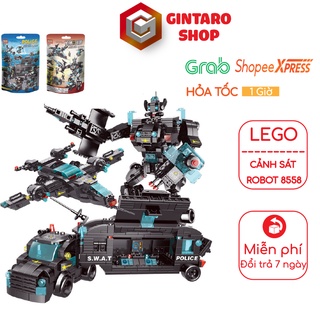 Đồ chơi lắp ráp cảnh sát đặc nhiệm LeLe Brother 8558 , Bộ lắp ráp cảnh sát dành cho trẻ em GINTARO SHOP
