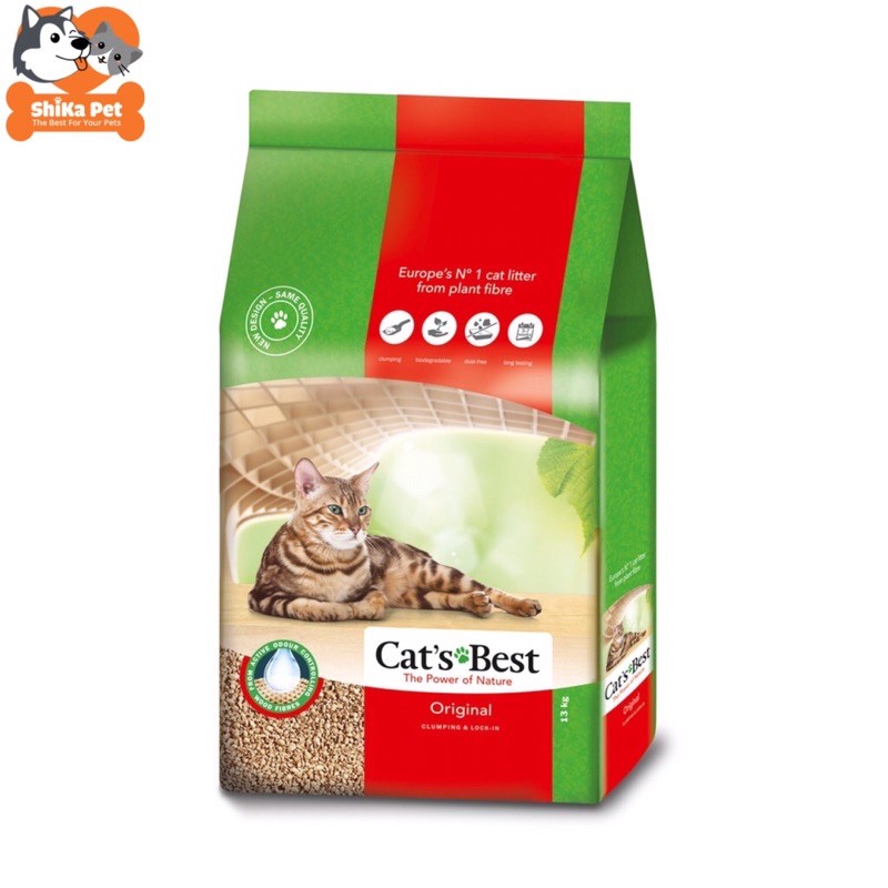 CAT'S BEST ORIGINAL CÁT VỆ SINH HỮU CƠ CHO MÈO 30L(13kg)