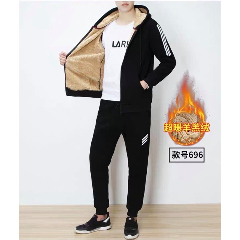 BỘ NỈ NAM LÓT LÔNG SIÊU ẤM