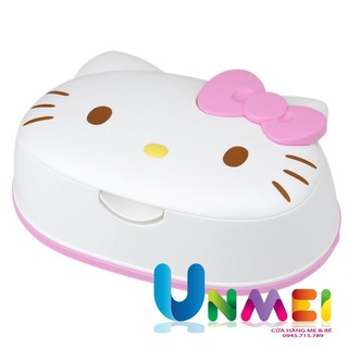 Khăn Ướt LEC nước tinh khiết 99,9% có hộp đựng Hello Kitty SS230 - 80 tờ