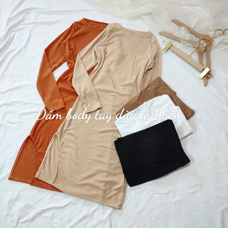 Đầm xẻ đùi chất thun Borip | BigBuy360 - bigbuy360.vn