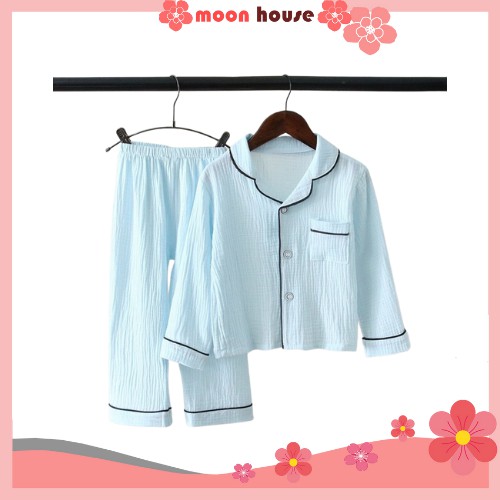 Bộ ngủ cho bé, Bộ Pijama đũi dài tay cho bé trai và bé gái từ 6-27kg