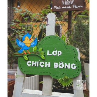 BẢNG GỖ TÊN LỚP HỌC