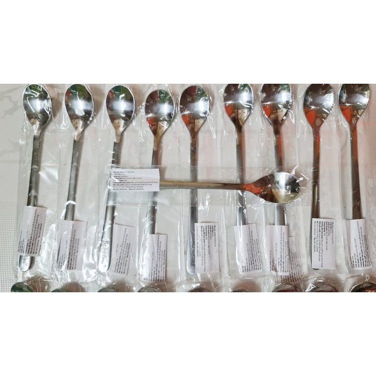Combo Muỗng Cafe Inox Cán Dài