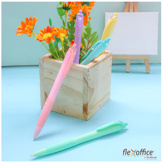 Bút gel màu pastel THIÊN LONG B039 - nét 0.6mm Mực xanh, viết mượt và mềm chính hãng cao cấp