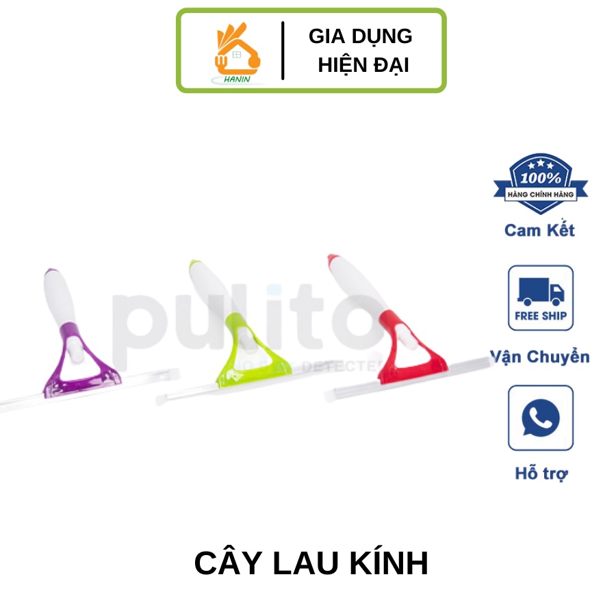 Cây lau kính cầm tay  𝐅𝐑𝐄𝐄𝐒𝐇𝐈𝐏  Cây lau kính mini có bình xịt dụng tiện dụng, tháo lắp dễ dàng