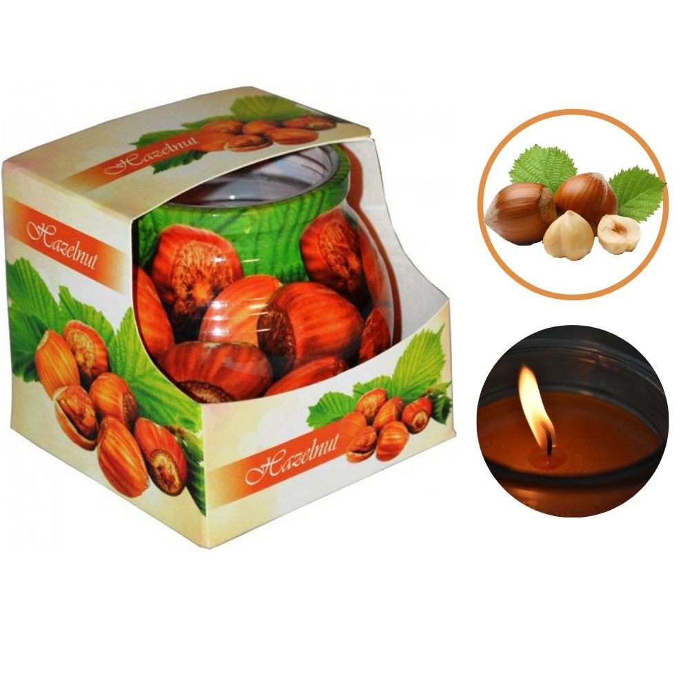 Nến thơm thư giãn Admit Hazelnut 85g - hương hạt phỉ, khử mùi, không khói, tinh dầu thiên nhiên