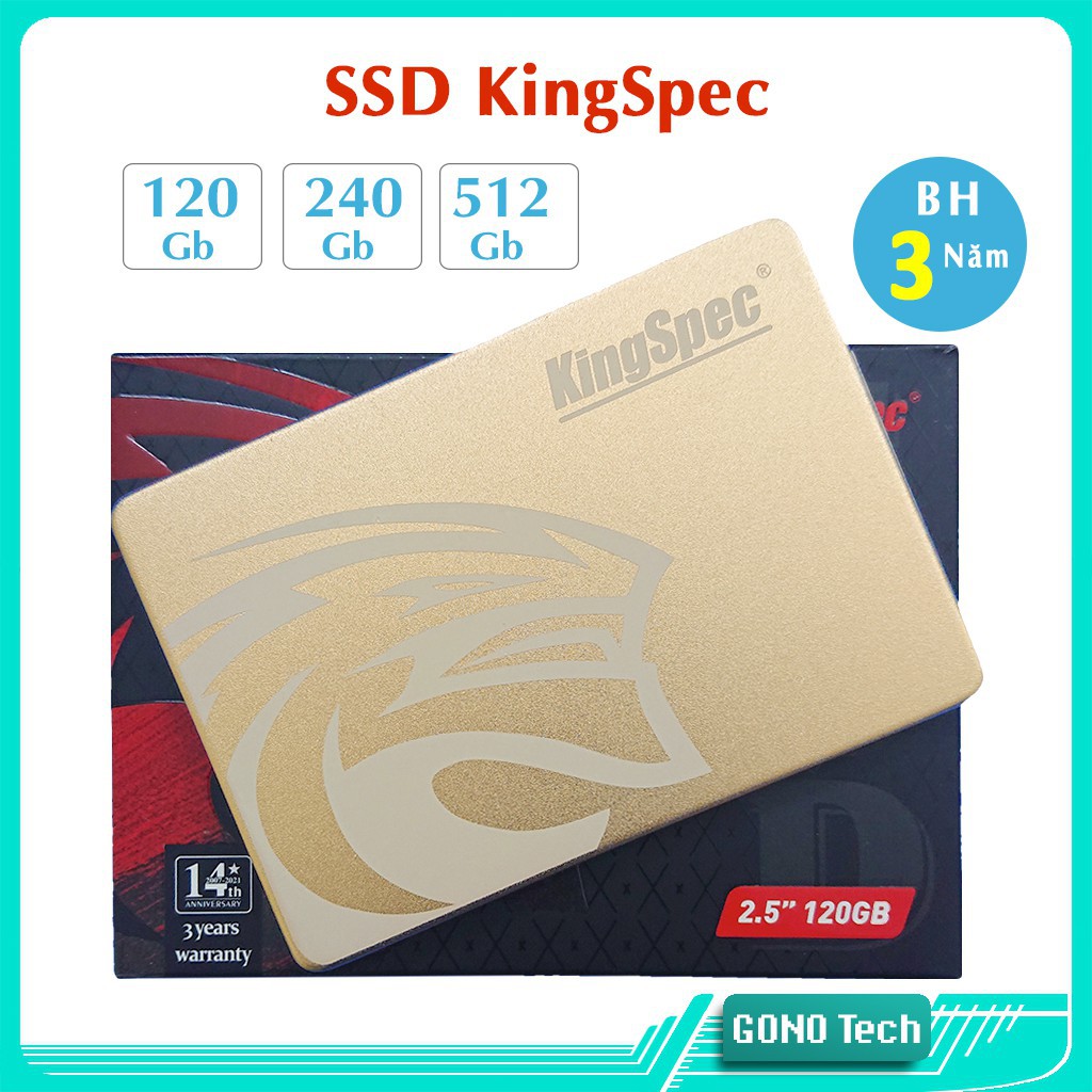 Ổ Cứng SSD KINGSPEC 120GB 240GB - Hàng chính hãng Mai Hoàng