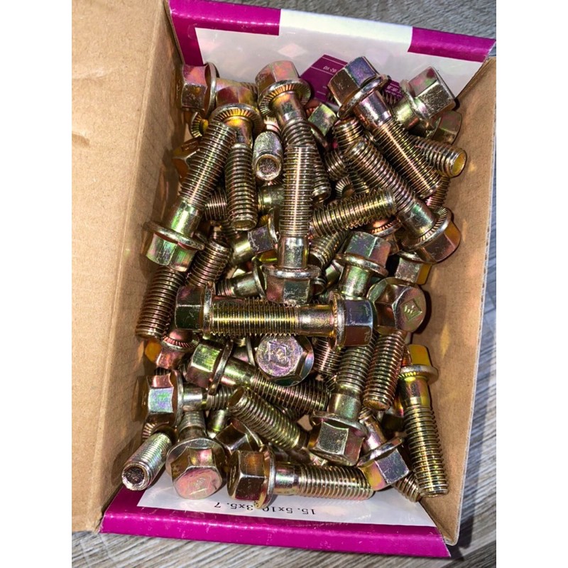 Sản phẩm gia đình làm: 10 con ốc láp phi 10 bắt thẳng 1 đầu ren