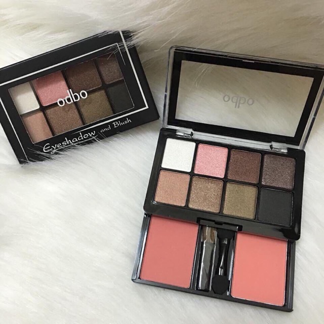 (OD1022) PHẤN MẮT 8 Ô KÈM MÁ HỒNG ODBO EYESHADOW AND BLUSH