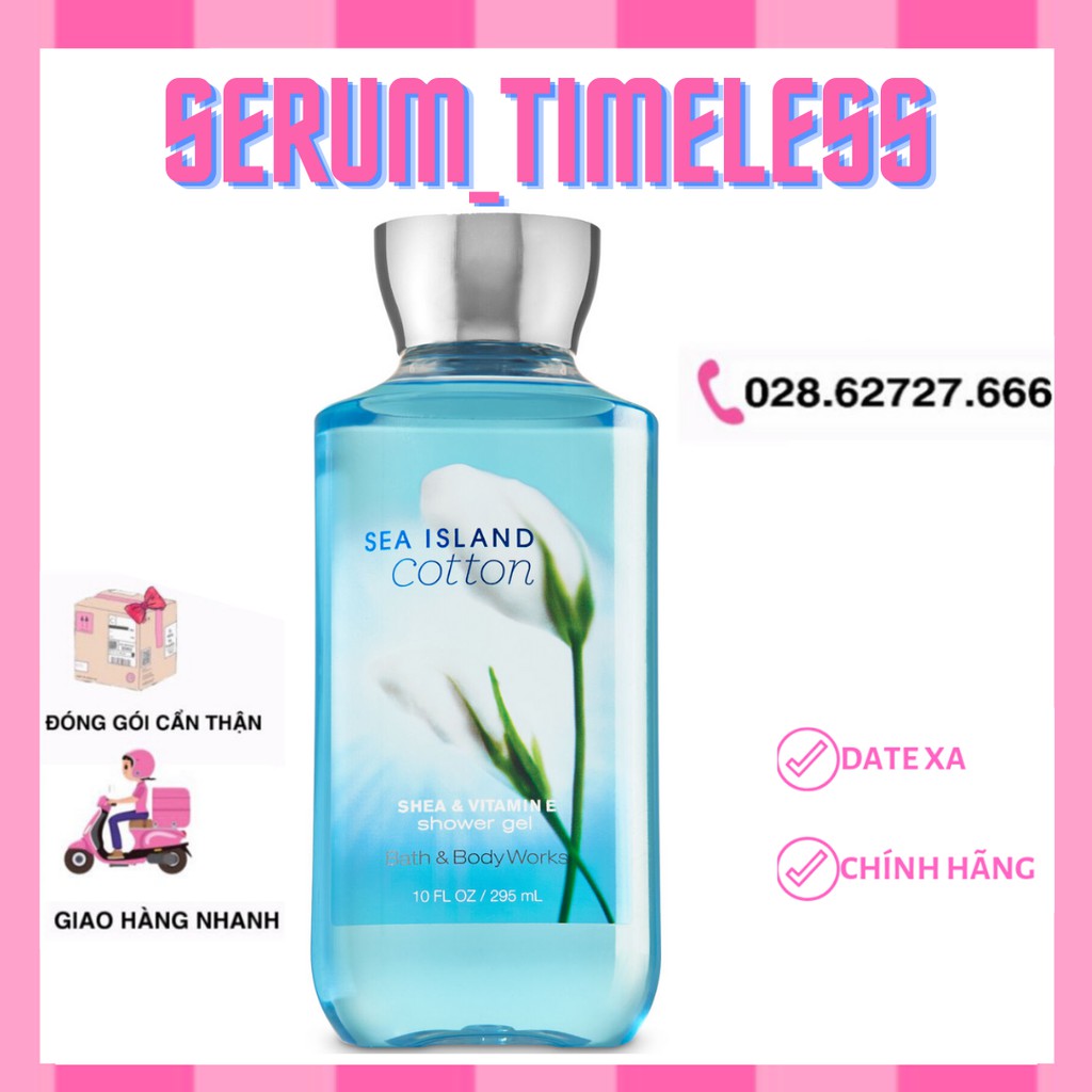 Sữa Tắm Toàn Thân Bath And Body Works - Sea Island Cotton Shower Gel (295ml)