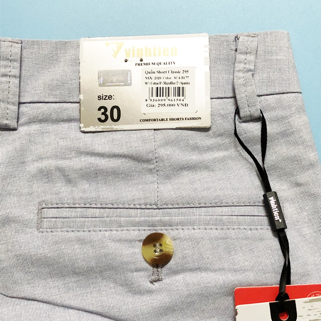 Quần Short Nam Vĩnh Tiến Dáng Tailor Fit 345 - B177