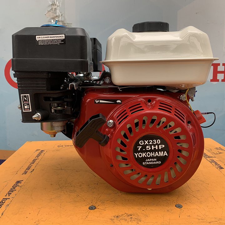 Máy Nổ – Động Cơ Xăng 7.5HP Yokohama GX230-CH Trục Thẳng