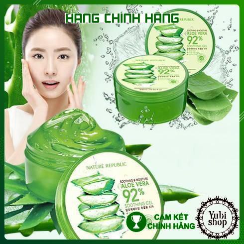 [HÀNG AUTH] GEL LÔ HỘI - GEL LÔ HỘI ĐA NĂNG ALOE VERA NATURE REPUBLIC 92 – HÀN QUỐC - HN