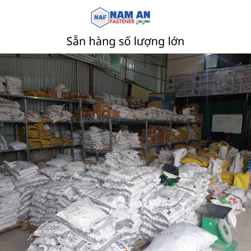 Bulong M16 cấp bền 8.8, bu lông lục giác M16, độ dài: 30->200 mm. Màu: Đen, Vàng, Trắng