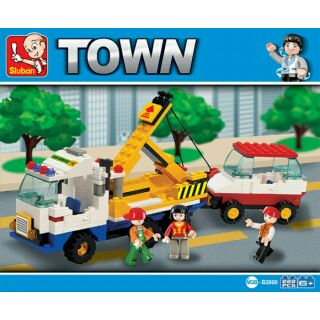 Đồ chơi lắp ráp Sluban - Xe kéo cứu hộ M38-B2800 (222pcs)