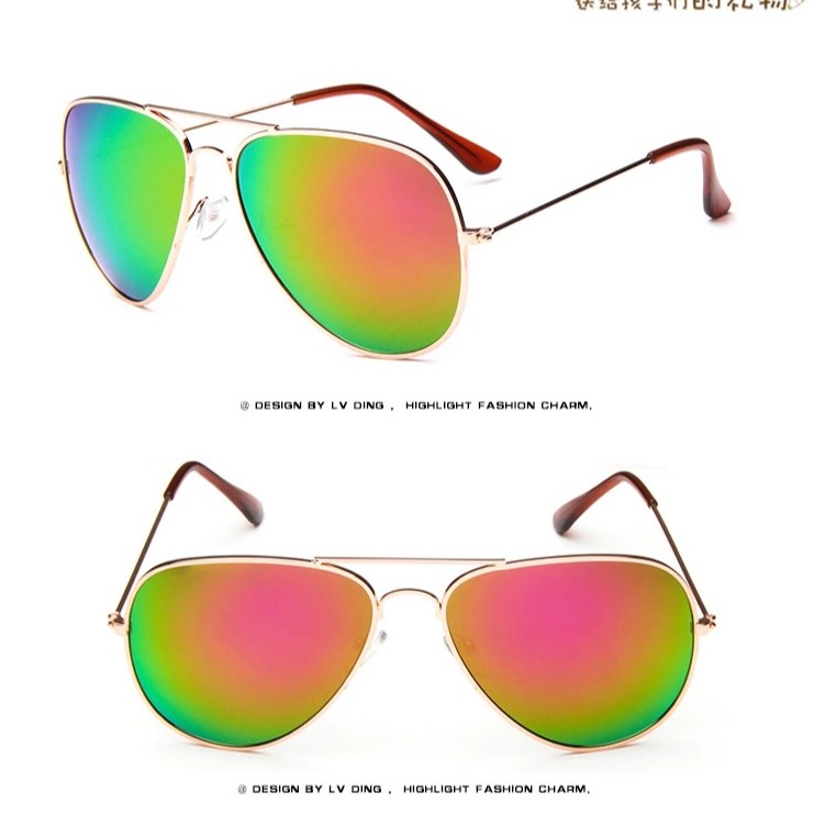 Kính mát gọng tròn kim loại nhiều màu tùy chọn đáng yêu cho bé