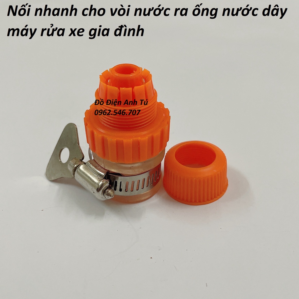 Bộ 3 khớp nối nhanh đầu vào - đầu ra máy rửa xe áp lực cao - phụ kiện máy rửa xe