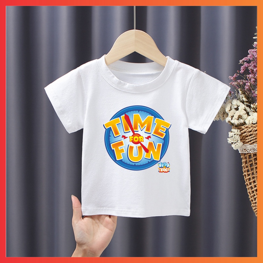 Áo thun cho bé in hình Nikita Vlad cực chất cho bé trai