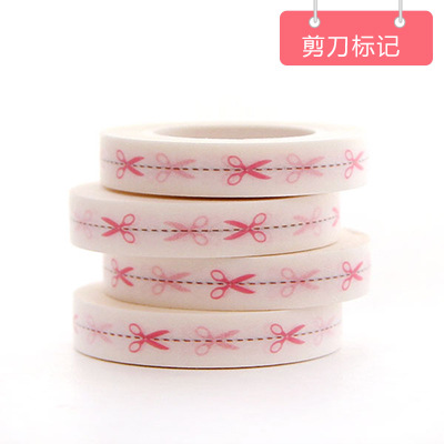 Băng Keo Washi Hoạ Tiết Dễ Thương Trang Trí Nhật Ký 7mm x 10m