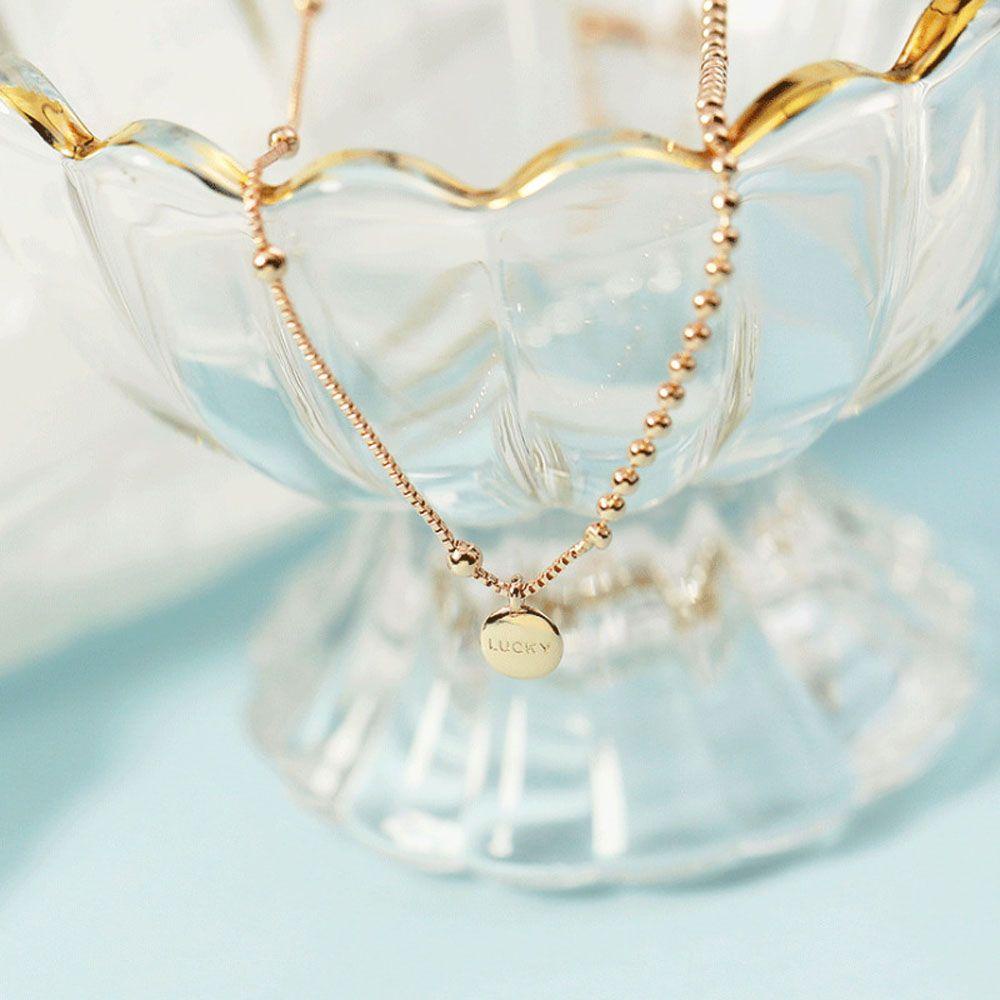 Dây Chuyền Dạng Chuỗi Hạt Ngắn Phong Cách Tối Giản Thời Trang Cho Nữ