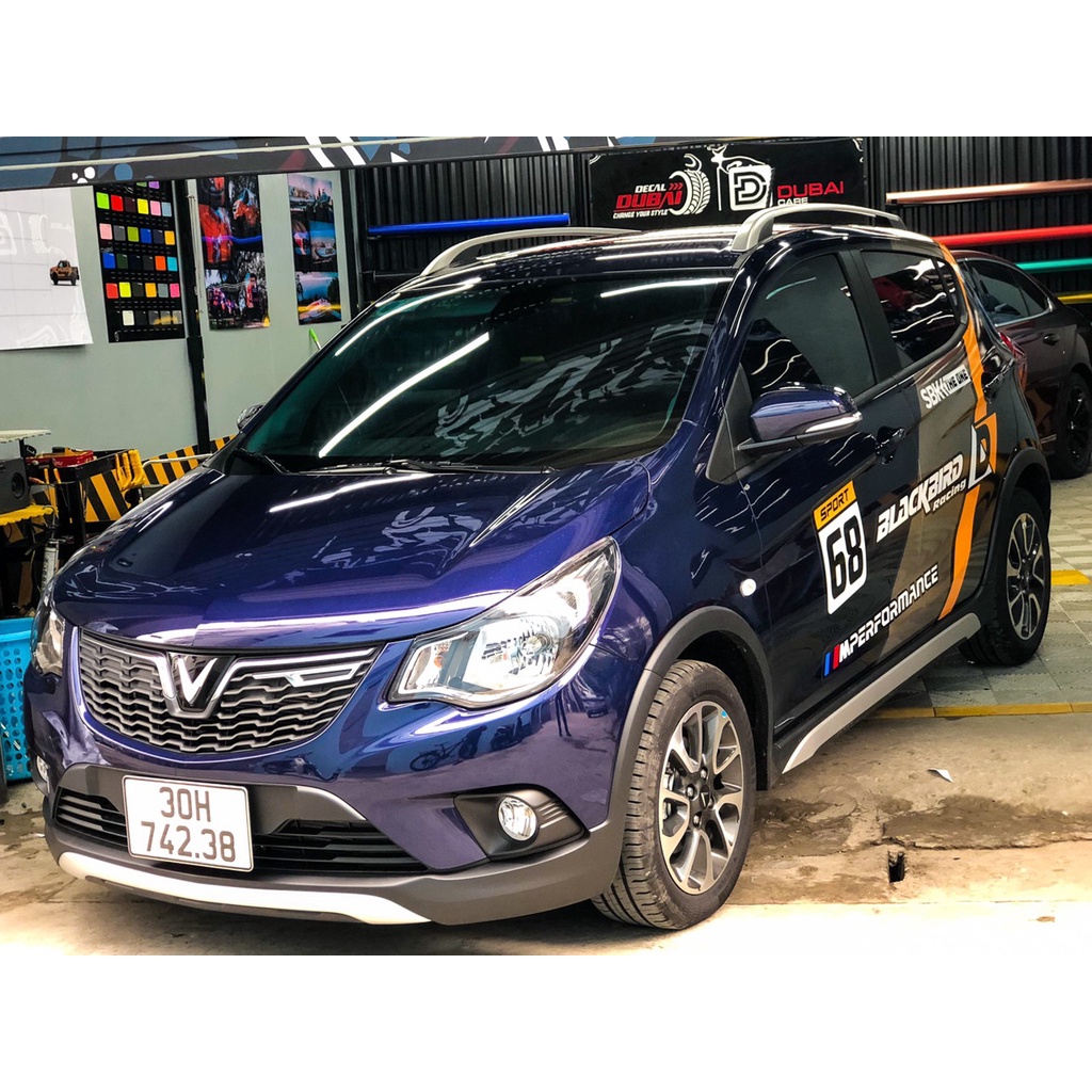 Decal mang phong cách thể thao cực chất dán trang trí xe Fadil