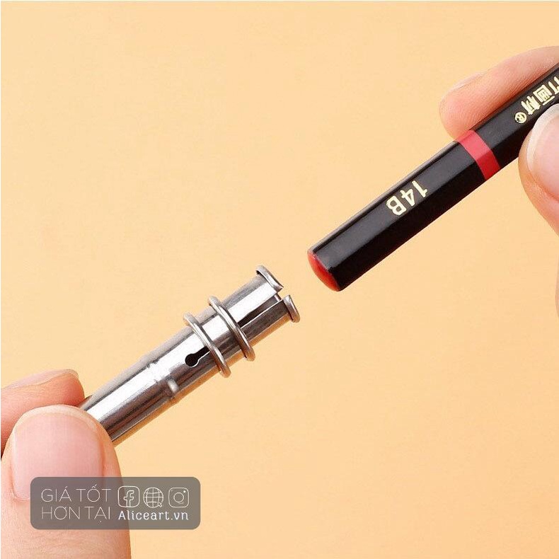 Cái Đầu Nối Dài Bút Chì Kuelox Có Thể Điều Chỉnh Tiện Lợi - Gỗ, Nhựa, Kim Loại Ngẫu Nhiên HOT