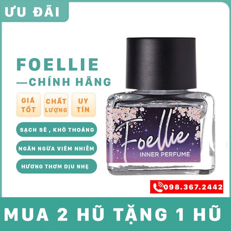 Nước hoa vùng kín💖FREESHIP💖 Nước hoa vùng kín FOELLIE EAU DE CHERRY BLOSSOM HƯƠNG HOA ANH ĐÀO HALINHU