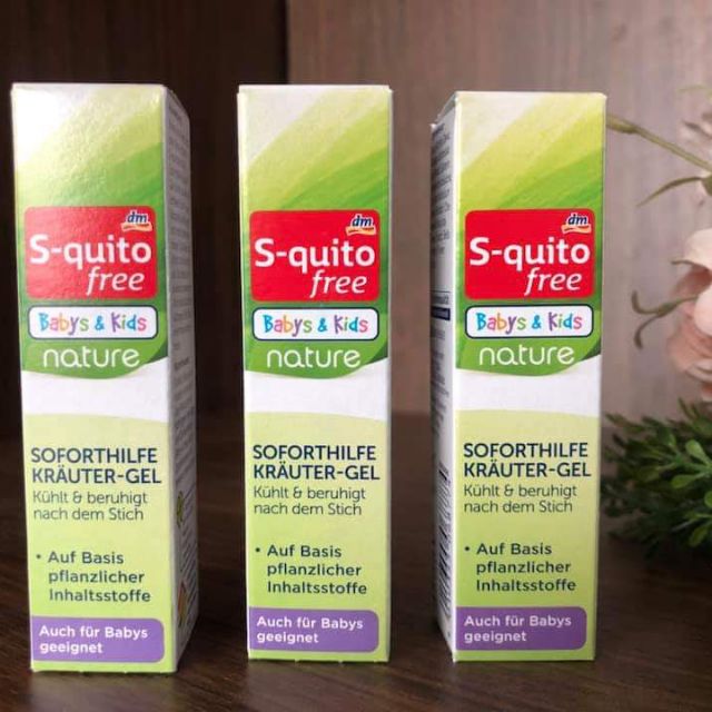 Hàng Đức gel bôi chữa muỗi đốt hoặc côn trùng cắn S-quito Free