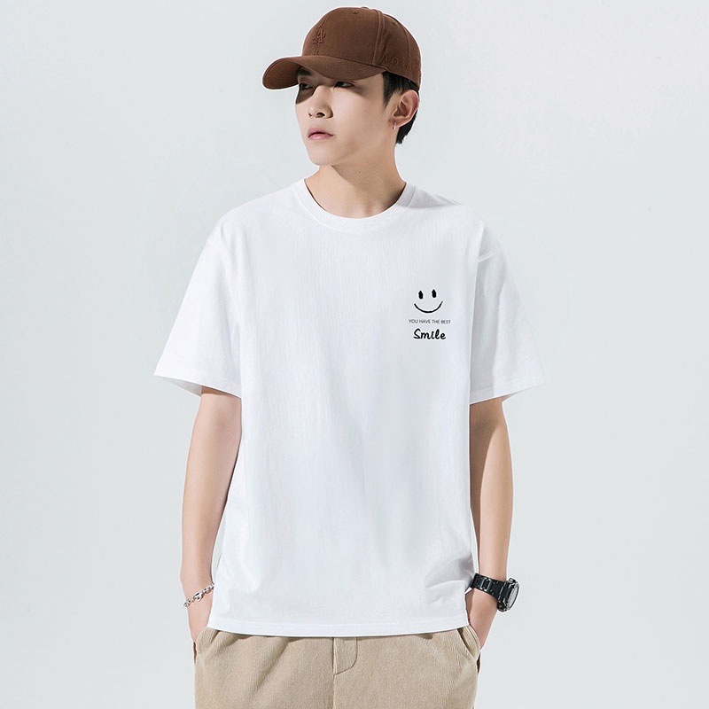Áo Thun Cotton Tay Ngắn Thiết Kế Mới Năng Động Thời Trang Mùa Hè Dành Cho Nam