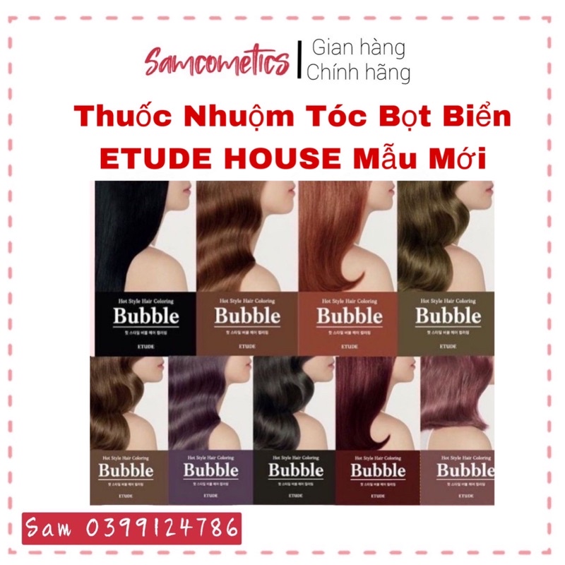 Thuốc Nhuộm Tóc Dạng Bọt Etude House Hot Style Hair Coloring Bubble Hàn Quốc