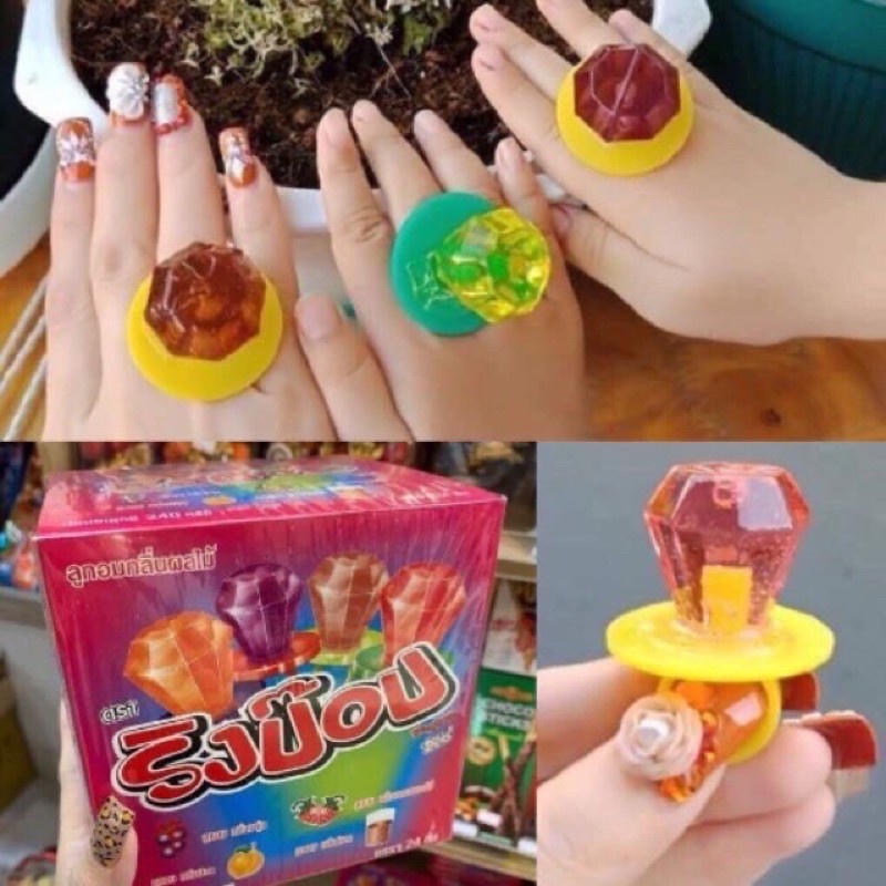 Gói 1 kẹo nhẫn kim cương Diamond Ring Candy đủ vị Nhật Bản - NGON TUYỆT - SIÊU NGON