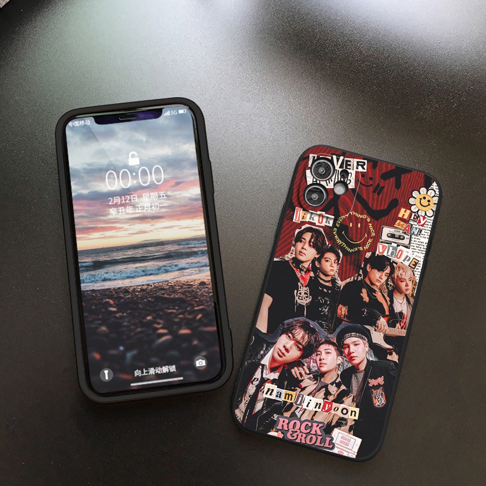 Ốp Điện Thoại Silicon Mềm In Hình bts Cho oppo a5s / 3S / 5 / 7 / 12E / 12 / 16S / 15 / 15S / 16 / 92 / 72 / 52 / 55 / 95 / 93 / 94 / 91