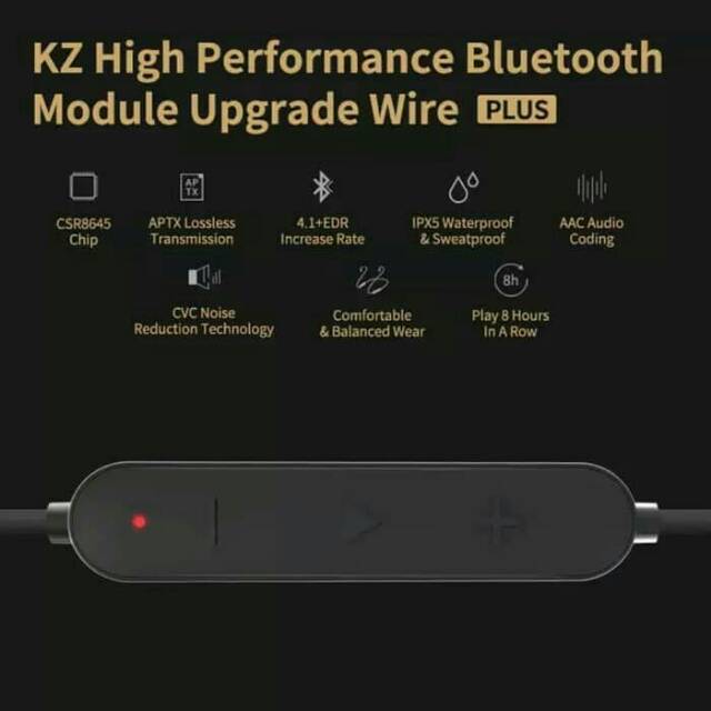 Dây Cáp Tai Nghe Bluetooth Kz Aptx Cho As10 Zs10 Zsr Zst Ed12 Es3 - Type B