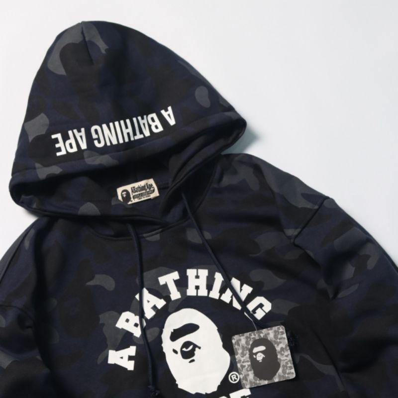 BAPE Áo Hoodie Họa Tiết Rằn Ri Thời Trang Cao Cấp