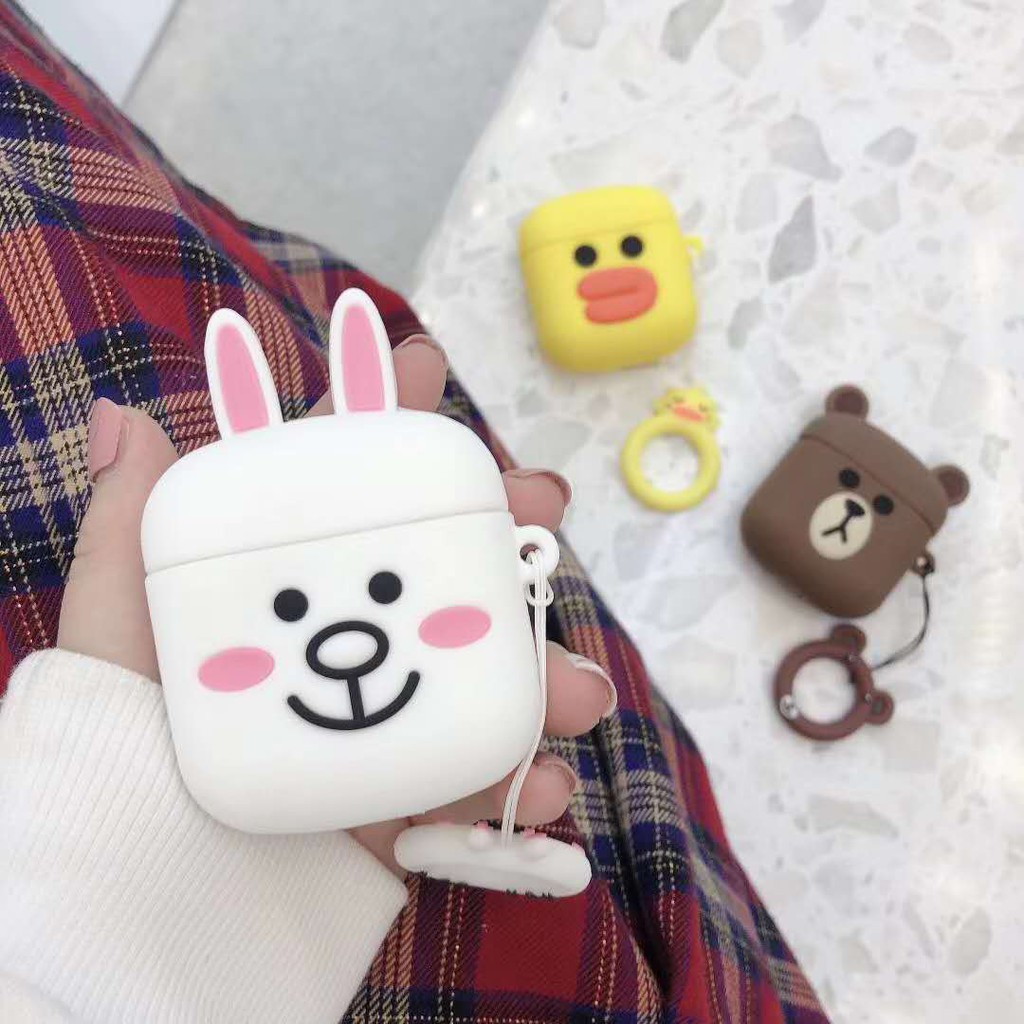 For EDIFIER LolliPods/LolliPods plus cute cartoon Stitch Case for EDIFIER soft Silicone Protective Case with Hook